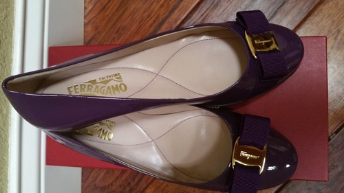 860 ferragamo flats mirtillo - ferragamo,