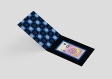 0 € ZERO BANCONOTA EURO SOUVENIR ITALIA 2021 FOLDER INTER PRODOTTO UFFICIALE
