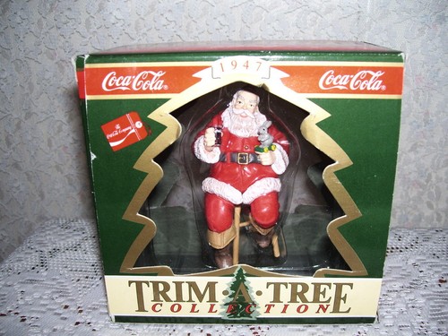 Ornamento coca cola 1947 - coca-cola, claus