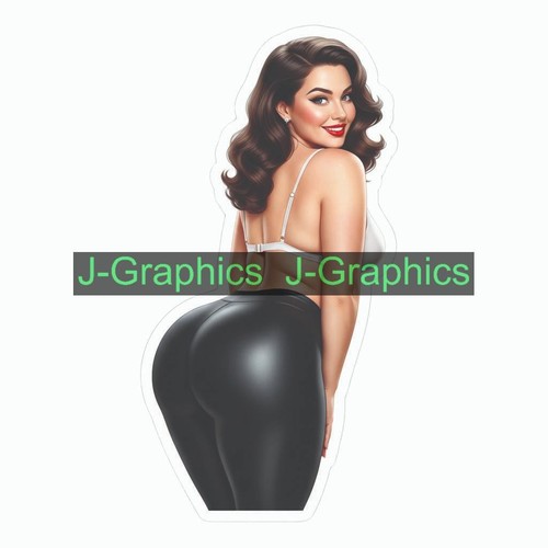 Adesivo pinup ragazza push - pinup,