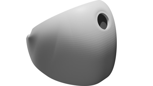 Guscio stampato per exversa - stampato, 3d