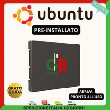 SSD 120 GB DISCO HARD DISK PER COMPUTER FISSO PORTATILE CON UBUNTU PREINSTALLATO