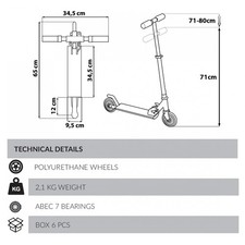 monopattino richiudibile cars B03770 Disney City Scooter
