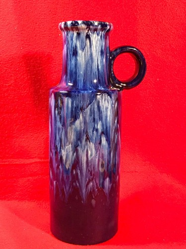 Vaso ceramica sfumature blu - vaso,