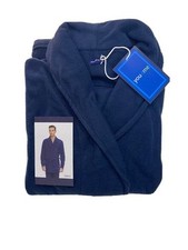 GIACCA DA UOMO GIACCA VESTAGLIA CORTA CON CINTA BLU IN PILE 