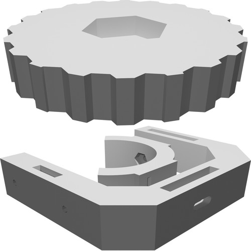 Supporto tubo per laser - supporto,