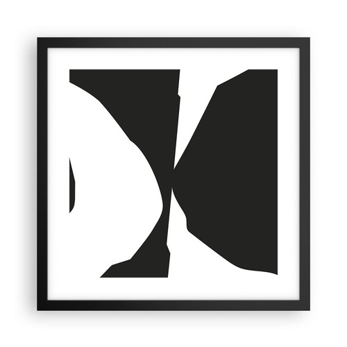 Poster 40x40cm bianco nero - poster,