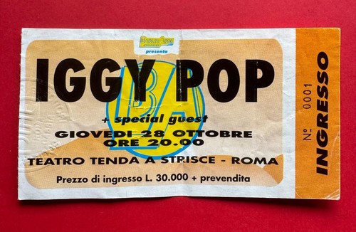 Biglietto iggy pop - biglietto,