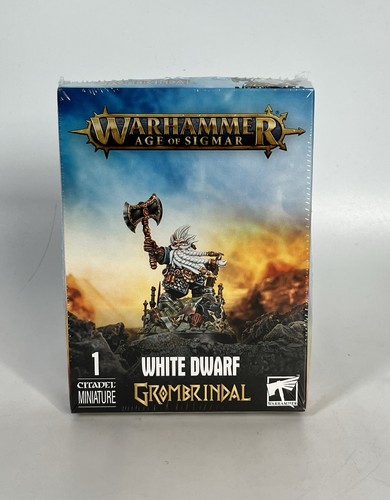 Grombrindal white dwarf - white, aos