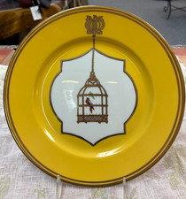 Piatto ALBERTO PINTO Les Perroquets 10,25"D, nuovo, campione negozio