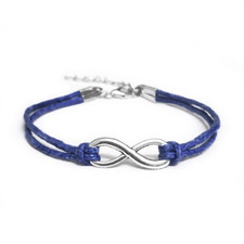 Bracciale BLU Infinito Argento