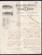 657 MILANO - CARLO ERBA, STAB. CHIMICO FARMACEUTICI ,  vedi  mod. personalizzato