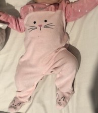 Tutina rosa in ciniglia 3 - 6 mesi