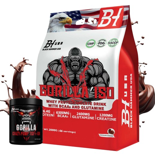 Gorilla iso 2kg whey - gorilla,
