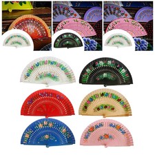 Ventaglio pieghevole tradizionale portatile retrò per feste di cosplay,