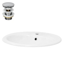 Lavabo da incasso bianco