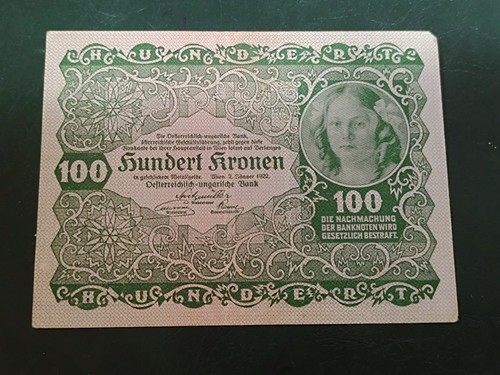 Banconota austria 100 - austria,