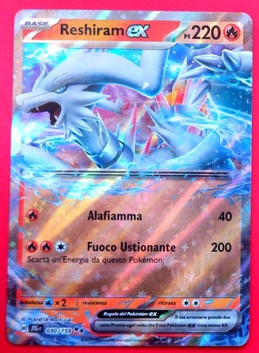 Carta pokemon reshiram - ex,