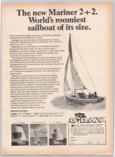 Pubblicità stampa marinaio barca a vela tempesta giorno marinaio giavellotto 1969