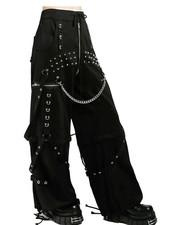 Pantaloni da uomo neri gotici