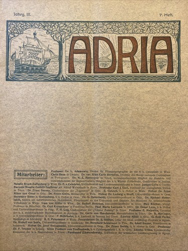 Adria jahrgang 7 heft - 3,