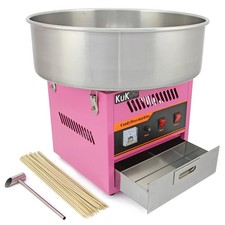 KuKoo Candy Floss Maker, macchina per caramelle in cotone, fiera dello zucchero con bastoncini GRATIS.