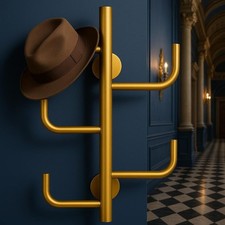 Appendiabiti da parete ottone