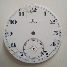 QUADRANTE SMALTATO PER OROLOGIO DA TASCA OMEGA - PRIMI '900 - 44,7 mm
