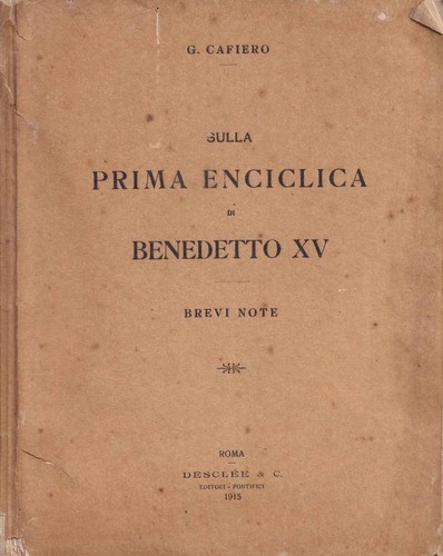 Sulla prima enciclica - , di