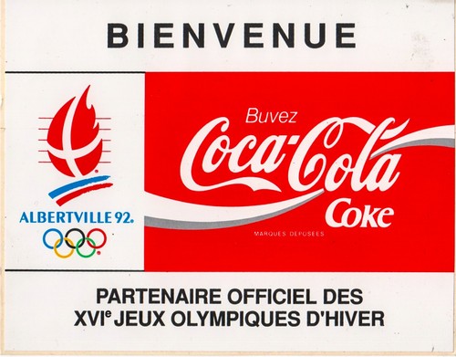 Coca cola vintage 1992 adesivo - vintage,