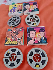 FILMINI SUPER 8 STANLIO OLIO- CHARLOT - ZORRO FILM VINTAGE