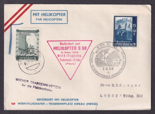 Austria 1958 copertura - copertura, posta