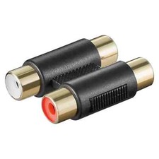 adattatore rca audio doppia presa rca giunto placcato in oro