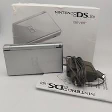 Nintendo DS lite Silver argento funzionante con scatola caricabatterie e pennino