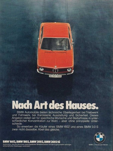 Bmw 1602 2002tii - bmw, pubblicità