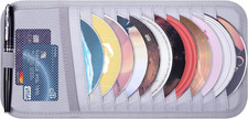Organizador visera auto gris