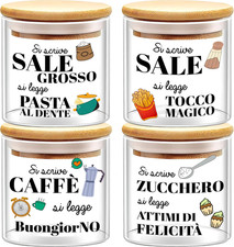 Set Barattoli Vetro Sale