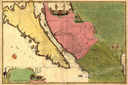 Mappa 1720 californie - mappa,
