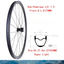 Mozzo sinistro ruota anteriore in carbonio 27,5er 650B 27X25mm MTB XC bicicletta Powerway L31