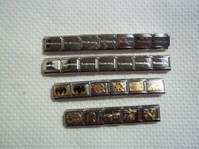 Lotto di 25 tessere Nomination originali per bracciale elastico misura standard