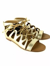 Zara sandali piani dorati - sandali,