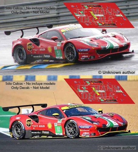 Decals ferrari 488 gte - 488,