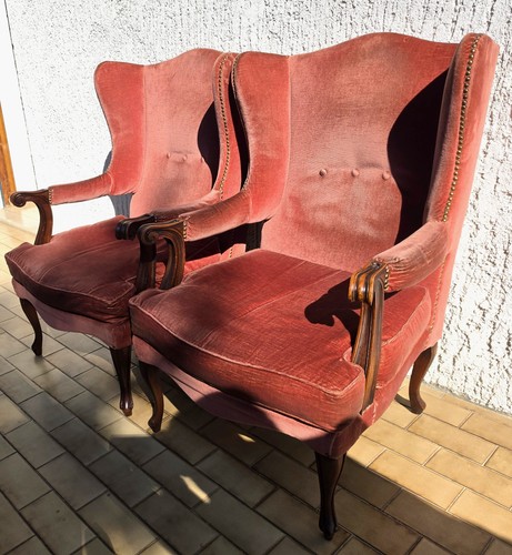 Coppia poltrone velluto - di,