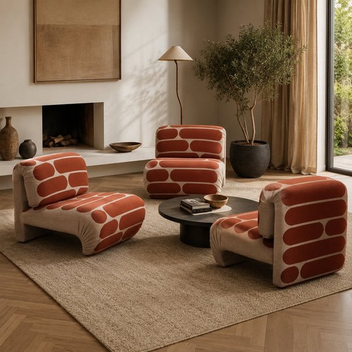 Poltrone vintage tessuto - poltrone,