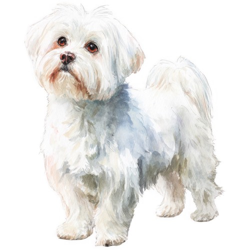 Adesivi cane maltese - 9,
