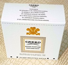 NUOVO SAPONE PROFUMATO ALL'ACQUA DI MONTAGNA CREED SILVER SIGILLATO IN FABBRICA 150 G / 5,3 OZ.