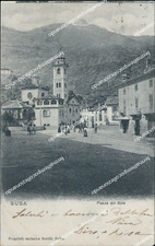 bc99 cartolina susa piazza del sole torino piemonte inizio 900 bella !!