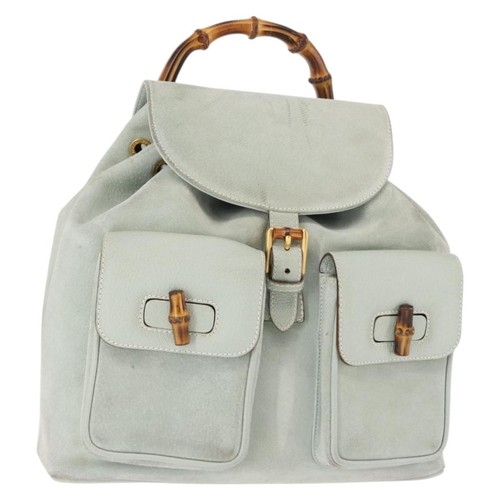 Gucci zaino bambù scamosciato - zaino,