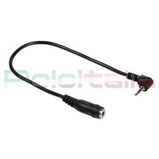 Cavo audio 3,5mm Femmina JACK 2,5 Maschio cavetto adattatore angolato cuffie Aux