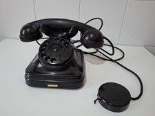 Vintage Telefono Urmet SIP Face Nero In Bachelite Modernariato Design Anni ‘50